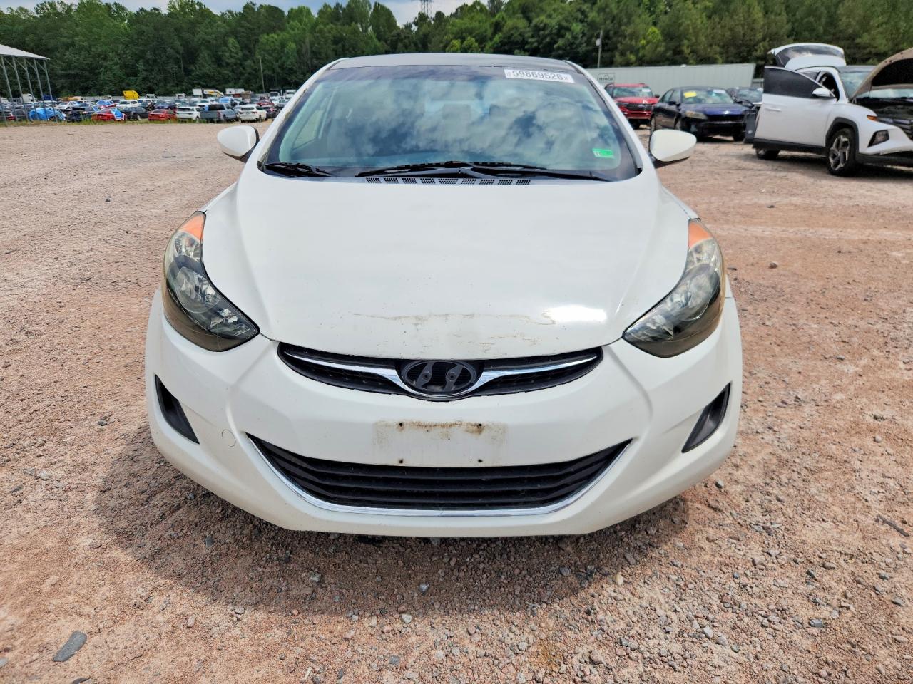 2013 Hyundai Elantra Gls White vin: 5NPDH4AE3DH445465