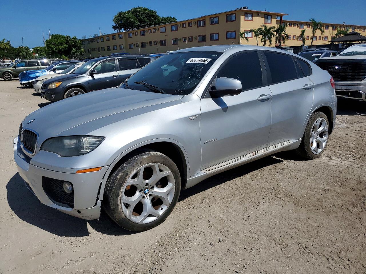 2014 Bmw X6 Xdrive35i Silver vin: 5UXFG2C53E0H09507