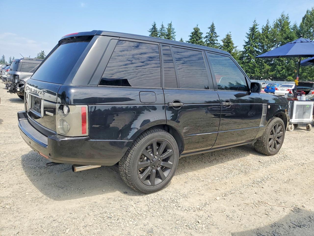 2008 Land Rover Range Rover Supercharged Black vin: SALMF13428A283567
