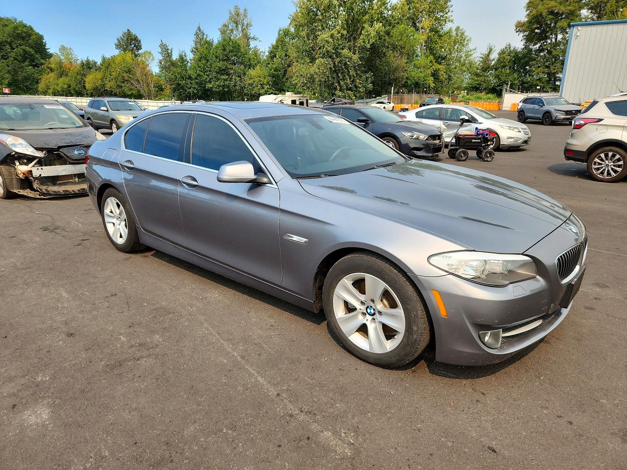 2013 Bmw 528 I Silver vin: WBAXG5C5XDD228842