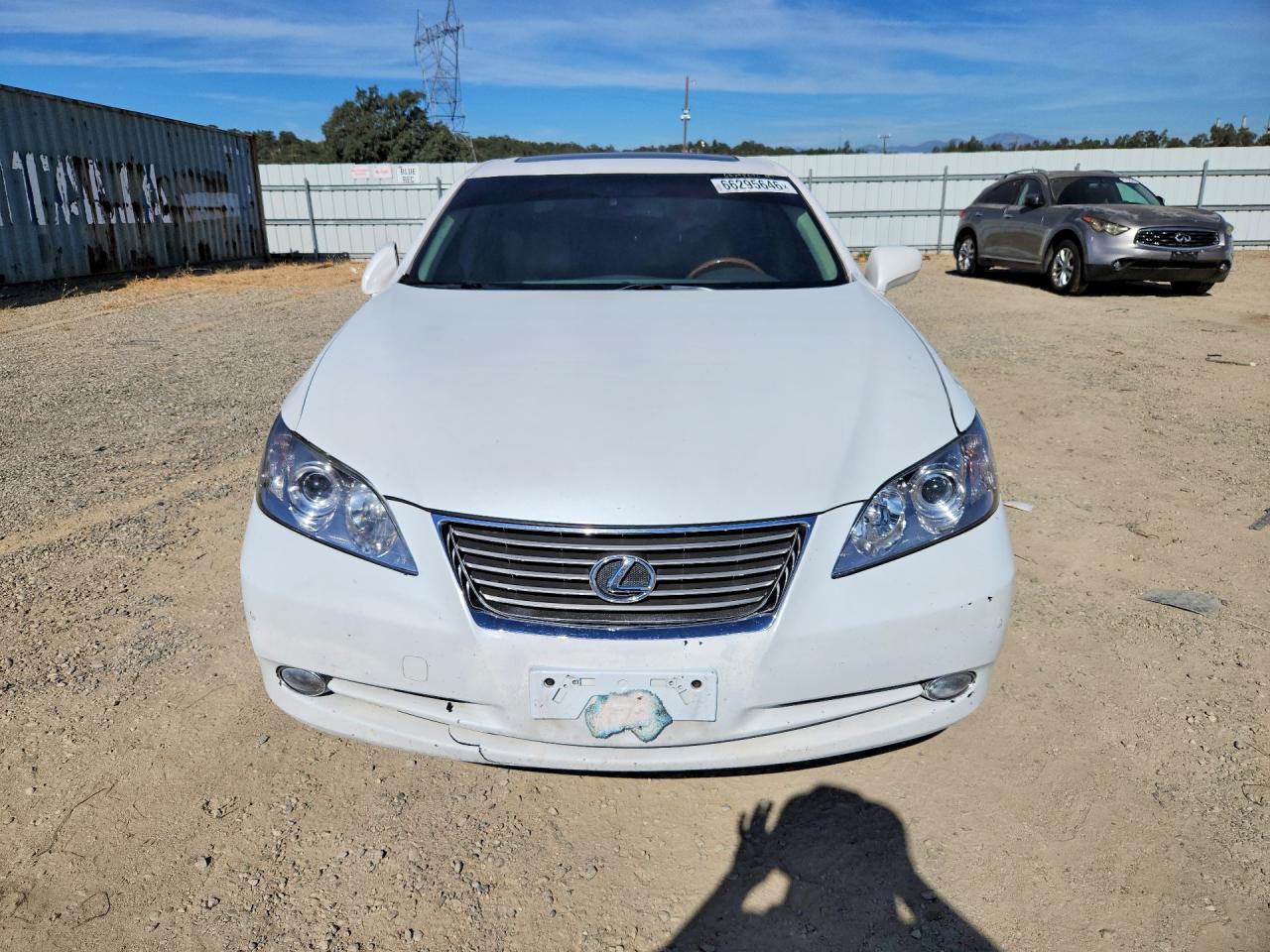 2009 Lexus Es 350 White vin: JTHBJ46G492304949