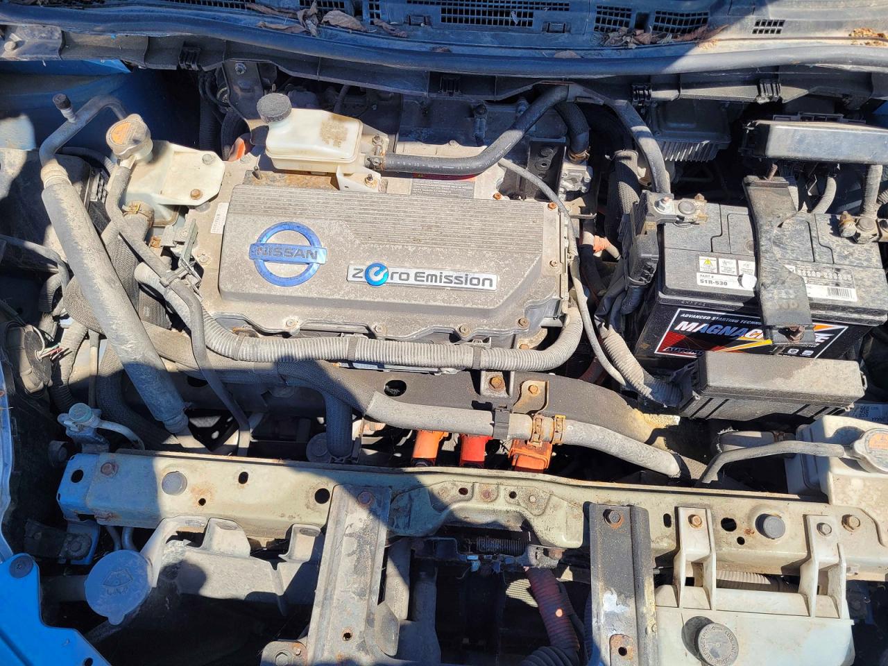 2011 Nissan Leaf Sv Blue vin: JN1AZ0CP9BT007472