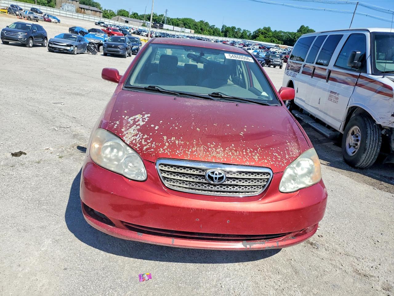 2008 Toyota Corolla Le Red vin: 1NXBR32E48Z967090