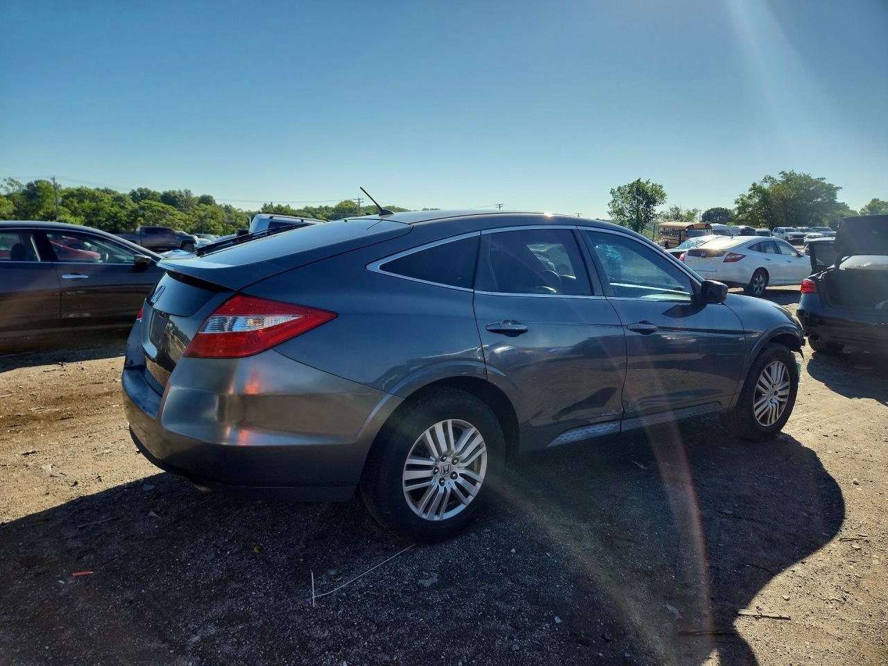 2012 Honda Crosstour Ex Gray vin: 5J6TF3H33CL002480