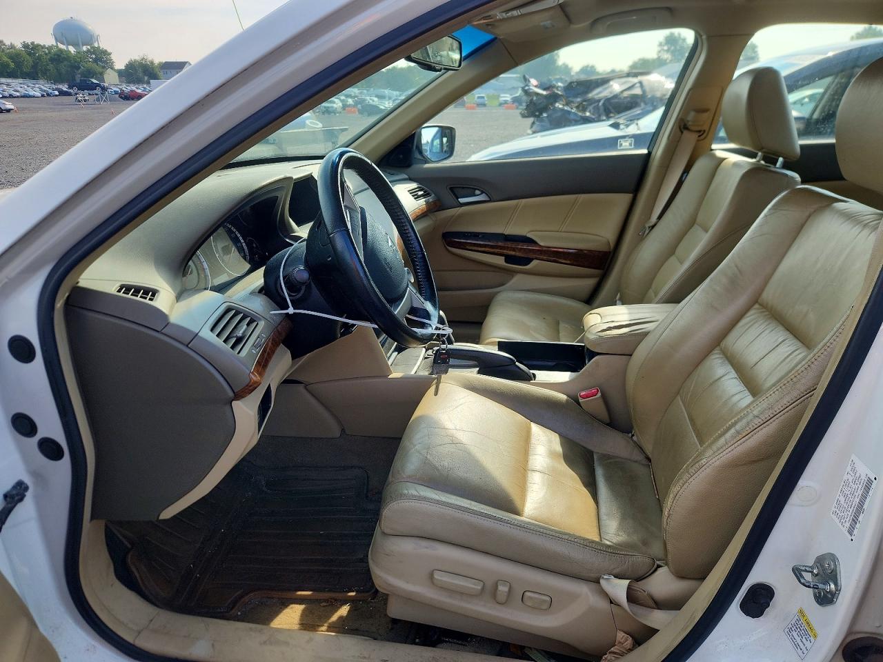 2008 Honda Accord Exl White vin: 1HGCP36828A084417