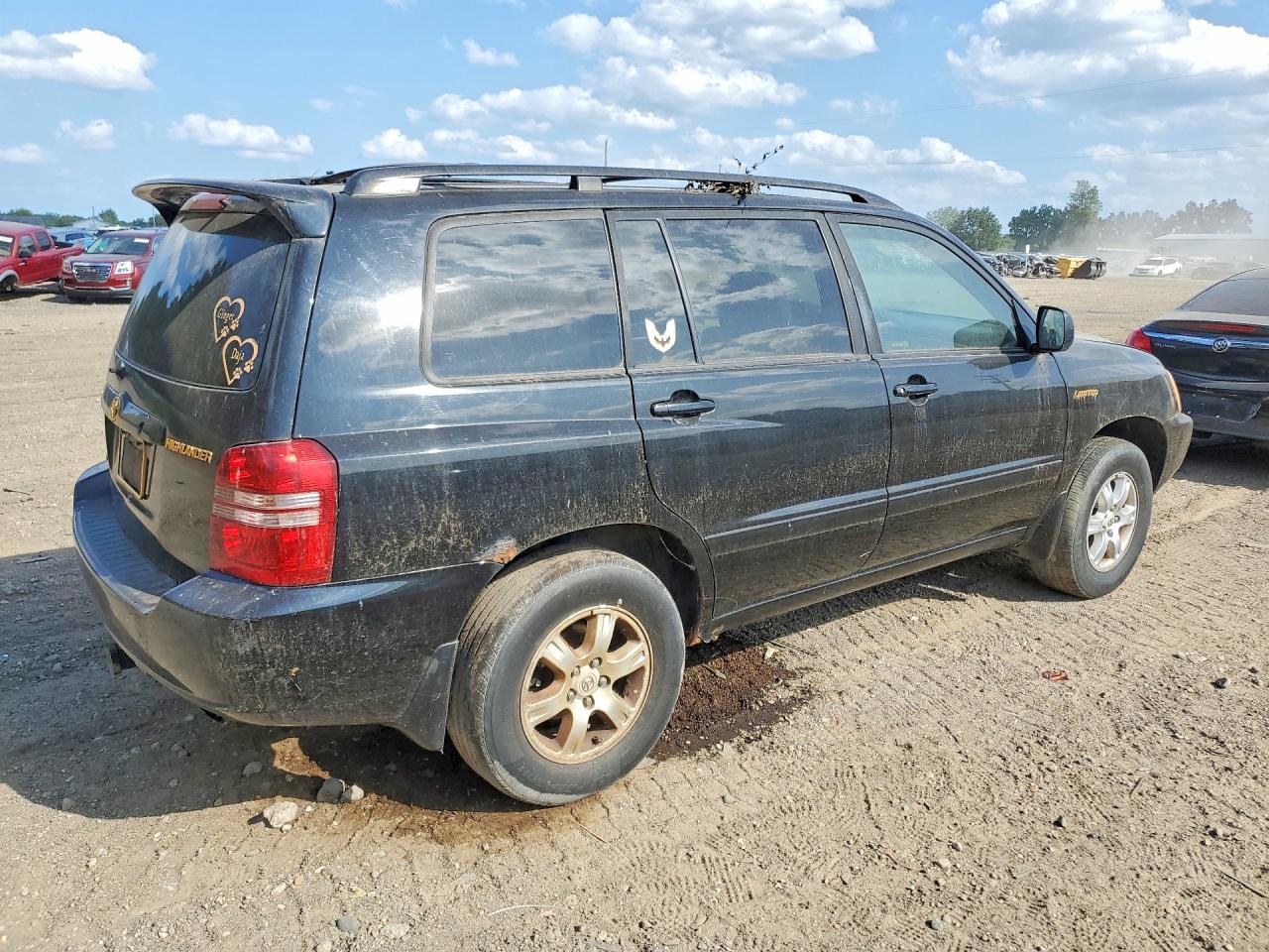 2003 Toyota Highlander Limited Black vin: JTEHF21A430149550