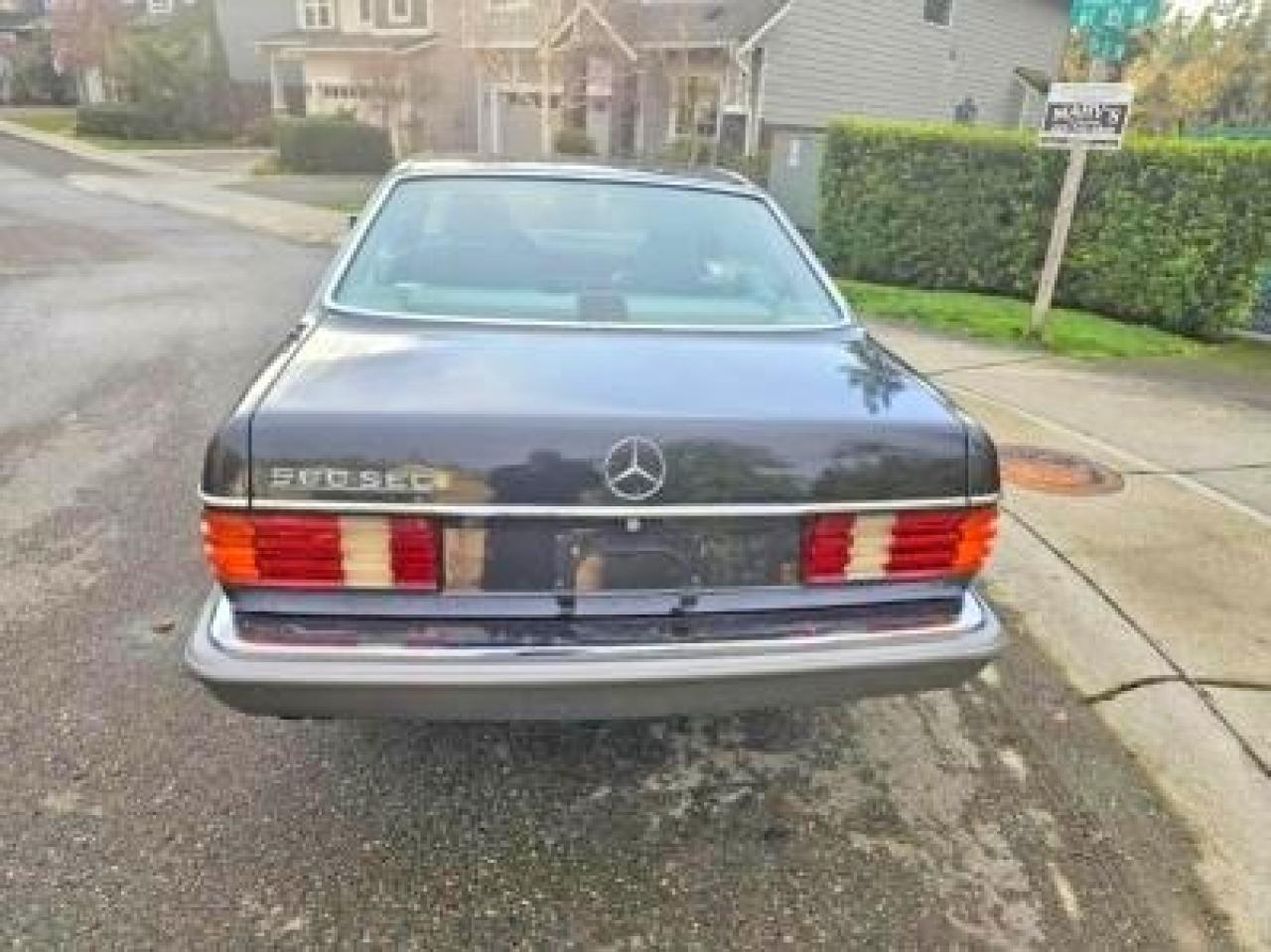 1987 Mercedes-benz 560 Sec Black vin: WDBCA45D9HA320337
