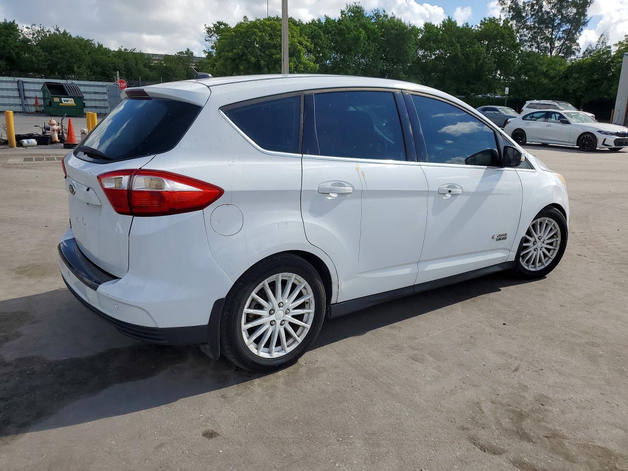 2013 Ford C-max Premium White vin: 1FADP5CU5DL521704