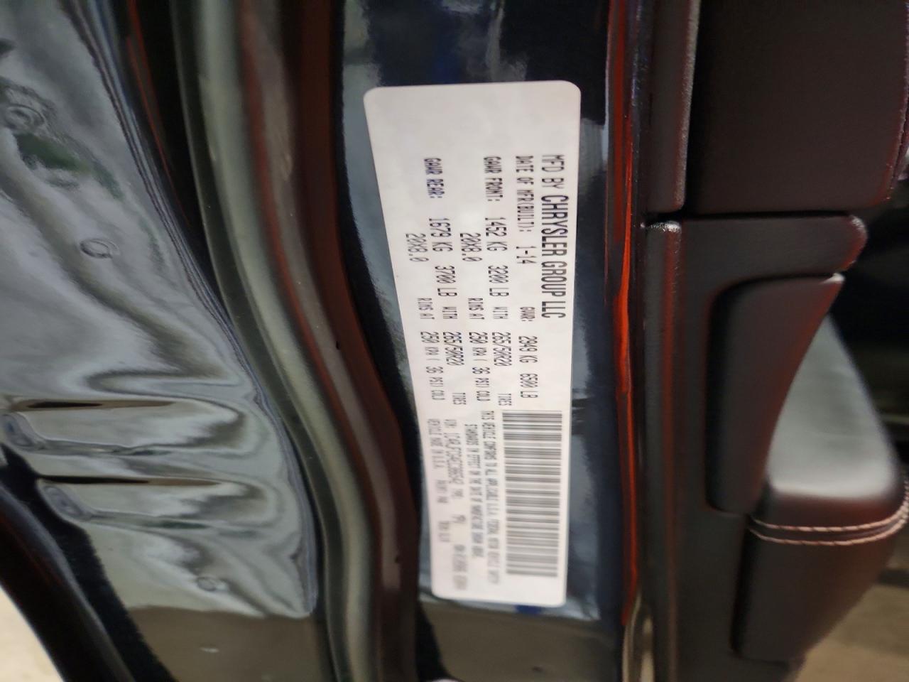 2014 Jeep Grand Cherokee Overland Black vin: 1C4RJFCG4EC386542