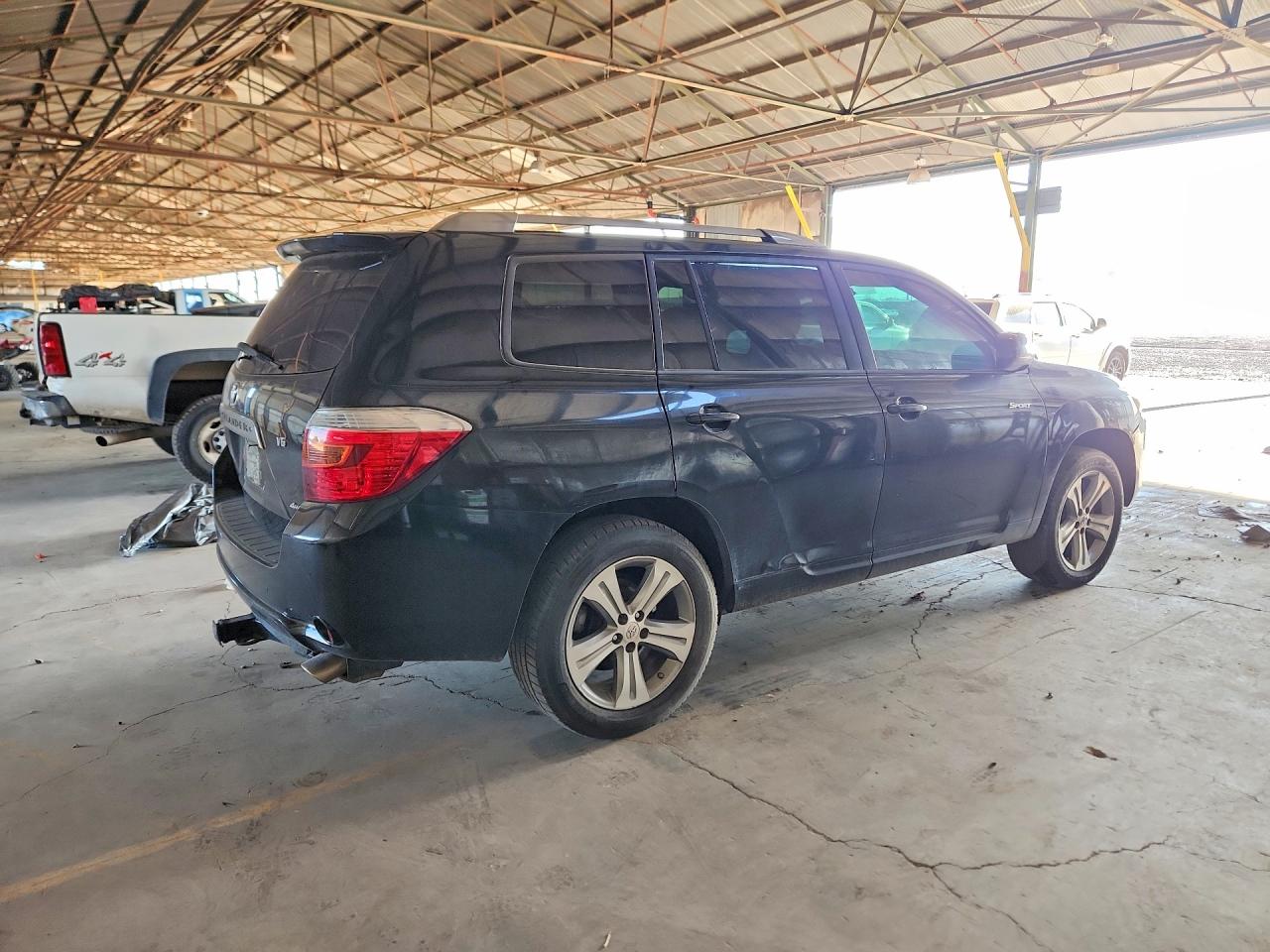 2008 Toyota Highlander Sport Black vin: JTEES43A182091786