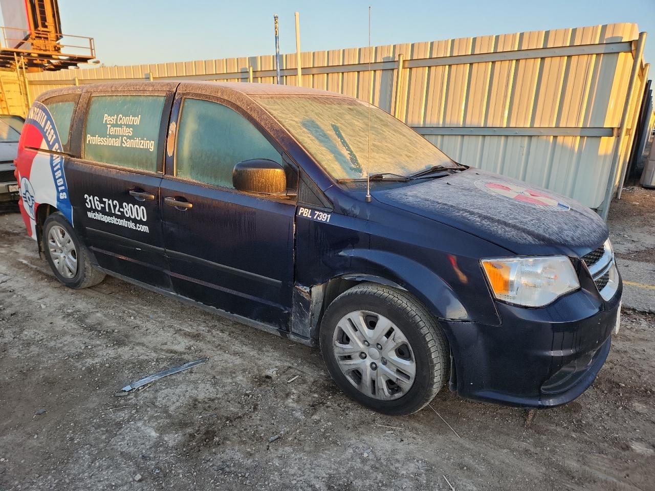 2014 Dodge Grand Caravan Se Blue vin: 2C4RDGBGXER105091