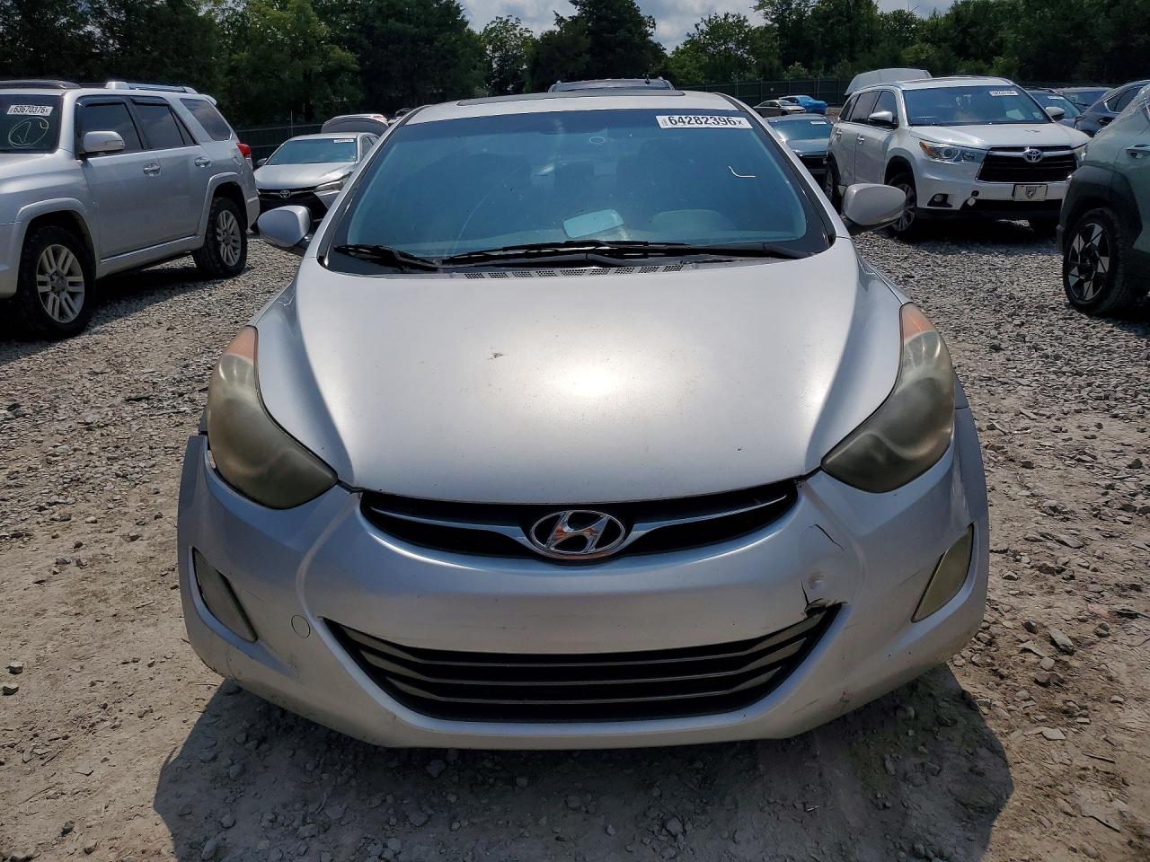2012 Hyundai Elantra Limited Silver vin: KMHDH4AE6CU281631