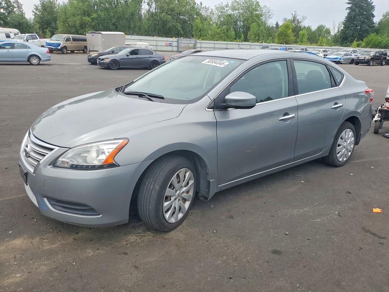 2013 Nissan Sentra S Silver vin: 3N1AB7AP8DL787262