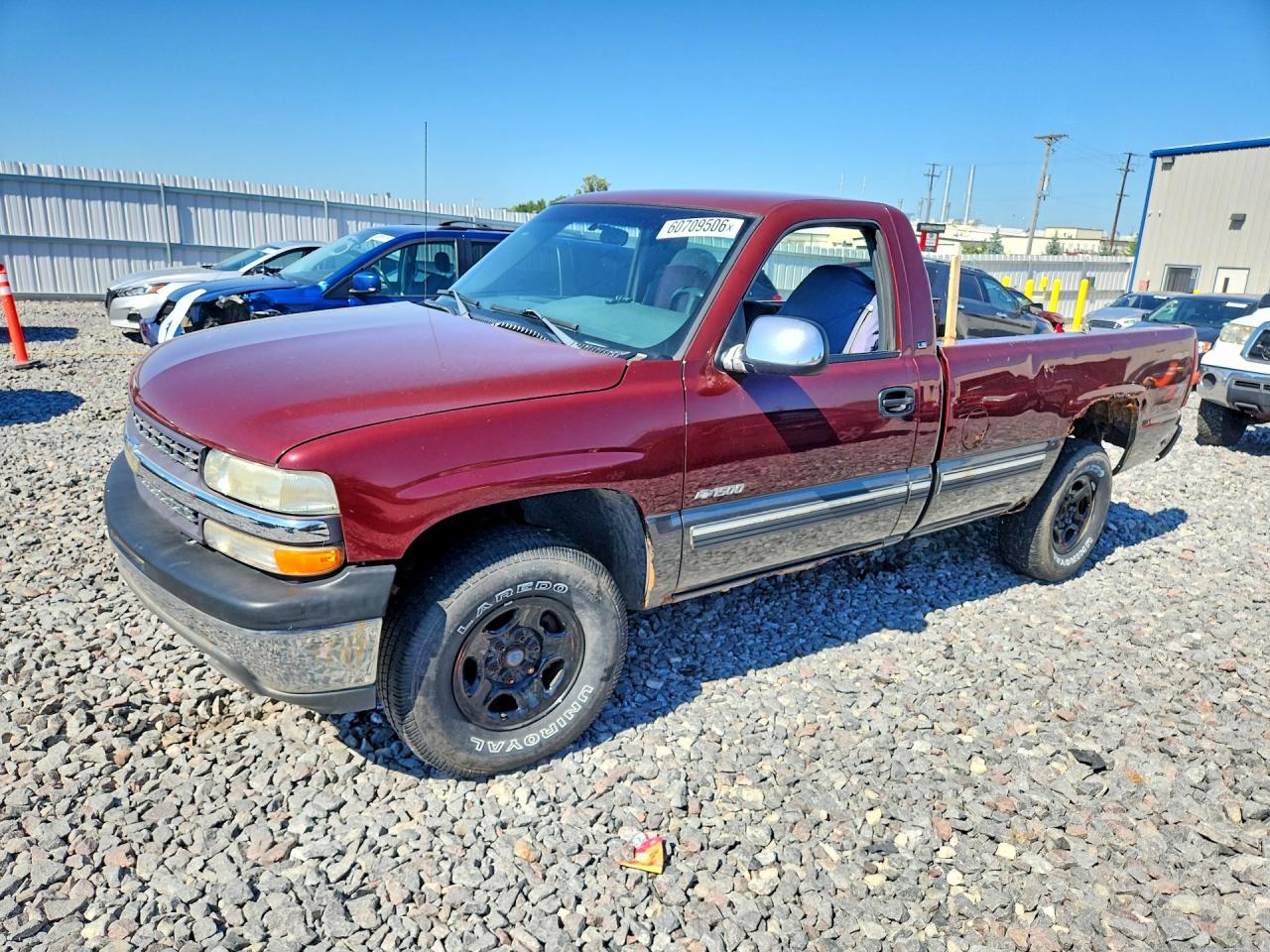 2000 Chevrolet Silverado K1500 Red vin: 1GCEK14T6YZ151992