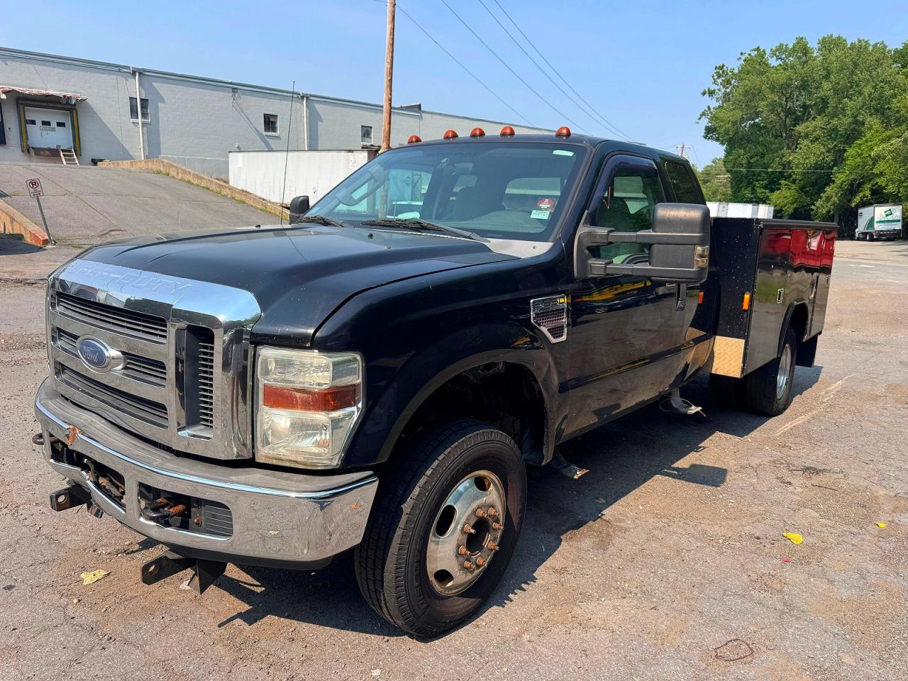 2008 Ford F350 Super Duty Black vin: 1FDWX37R08EA55845