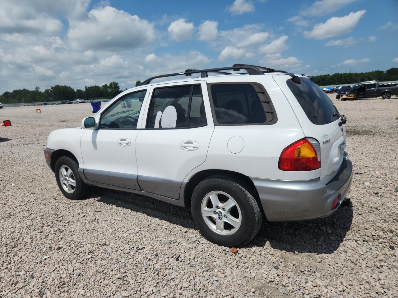 2004 Hyundai Santa Fe Gls White vin: KM8SC13D74U699528