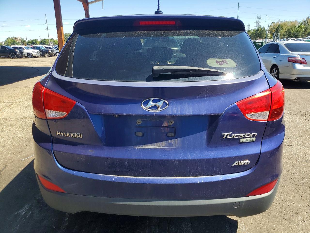 2013 Hyundai Tucson Limited Синий vin: KM8JUCAC9DU609519