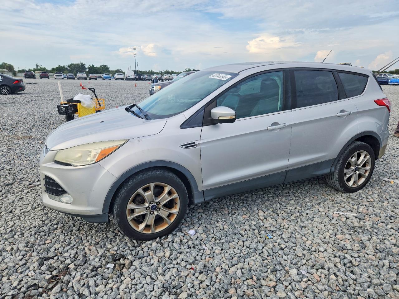 2013 Ford Escape Sel Silver vin: 1FMCU0H95DUC55807