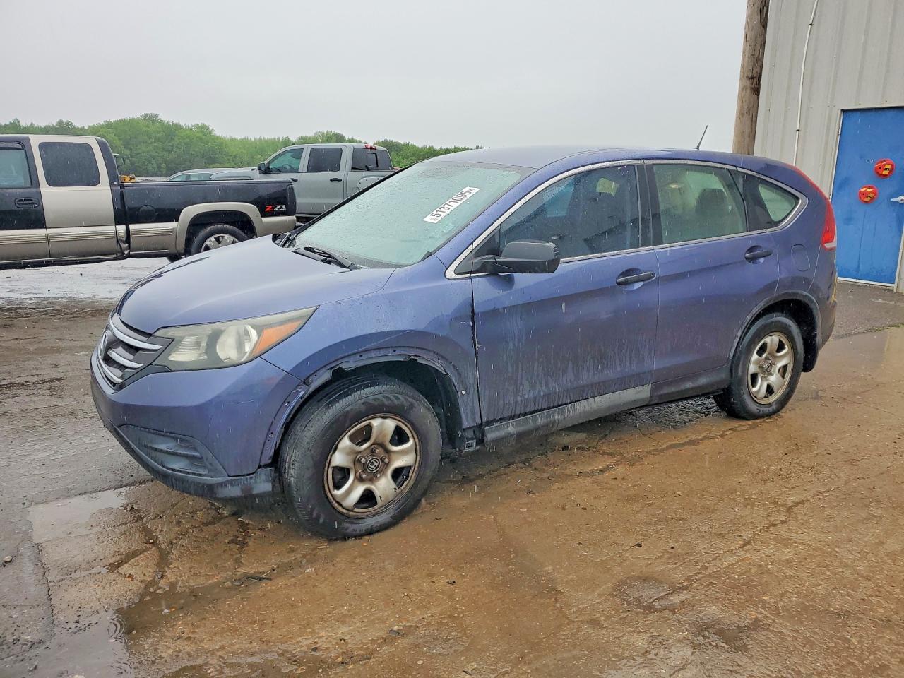 2013 Honda Cr-v Lx Blue vin: 3CZRM3H34DG700773
