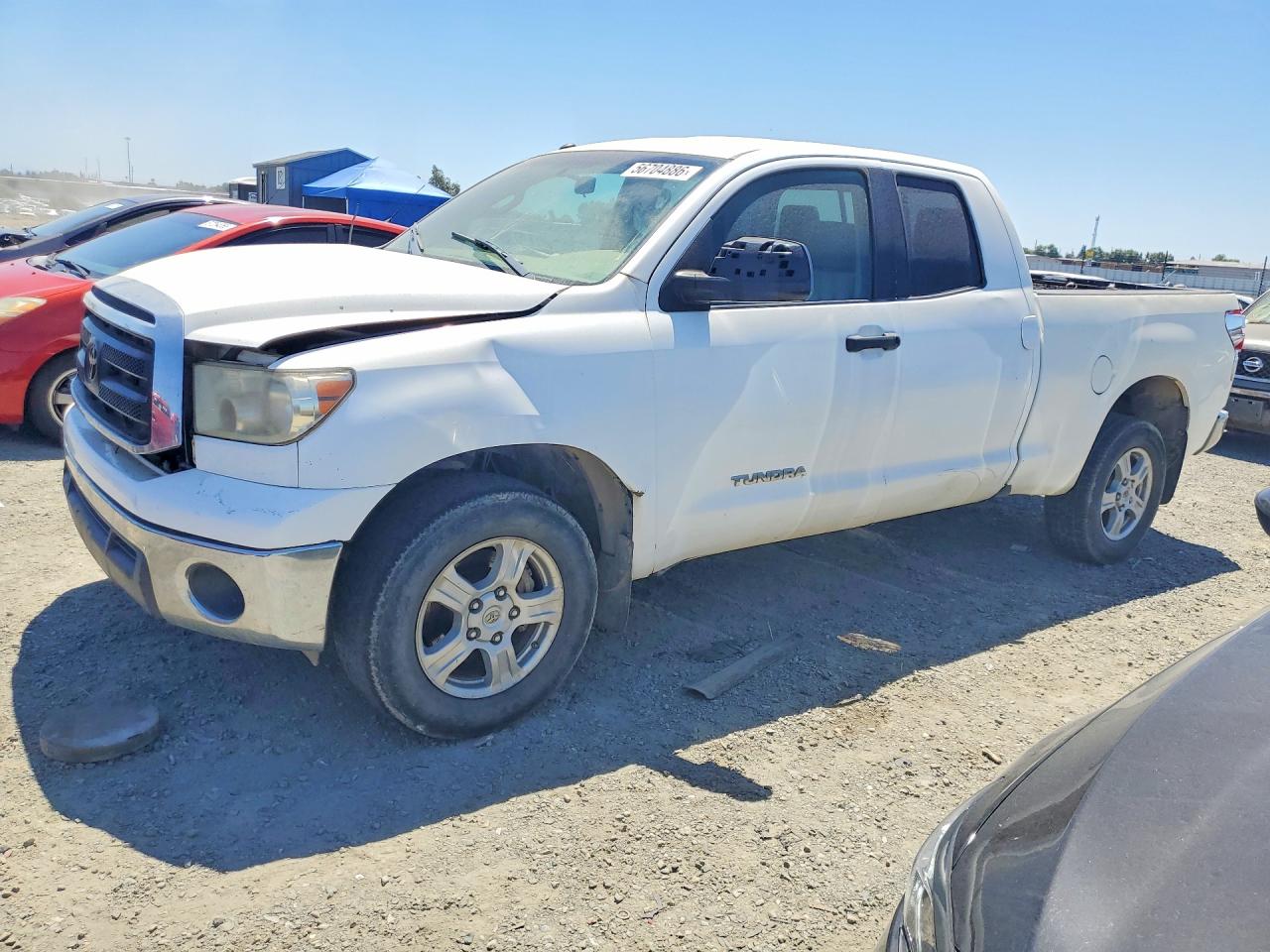 2011 Toyota Tundra Double Cab Sr5 White vin: 5TFUM5F13BX017033