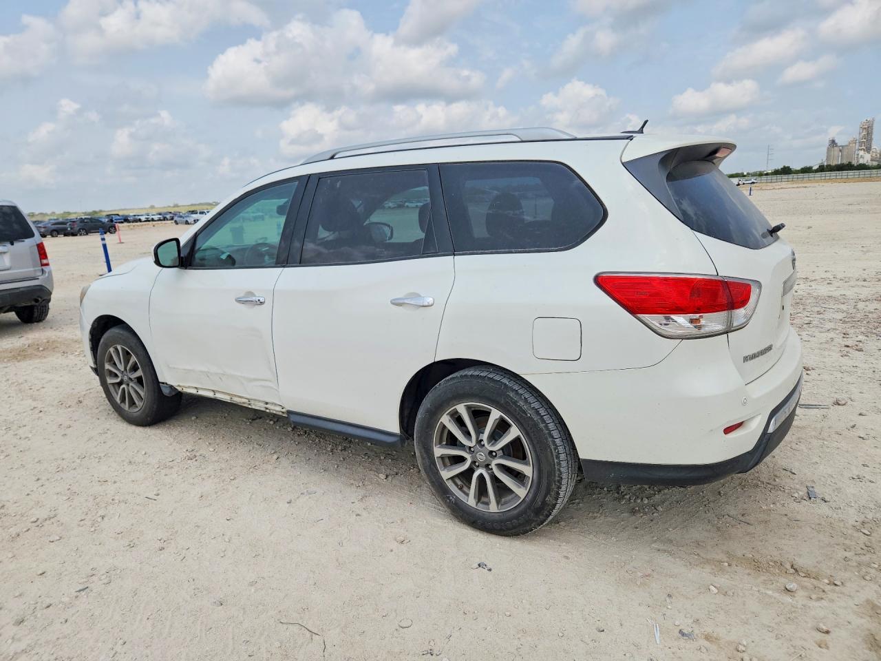 2013 Nissan Pathfinder S White vin: 5N1AR2MM8DC688865