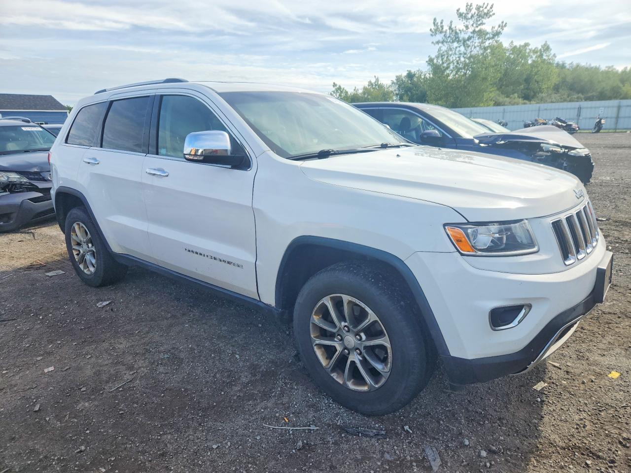 2014 Jeep Grand Cherokee Limited White vin: 1C4RJFBG3EC385660
