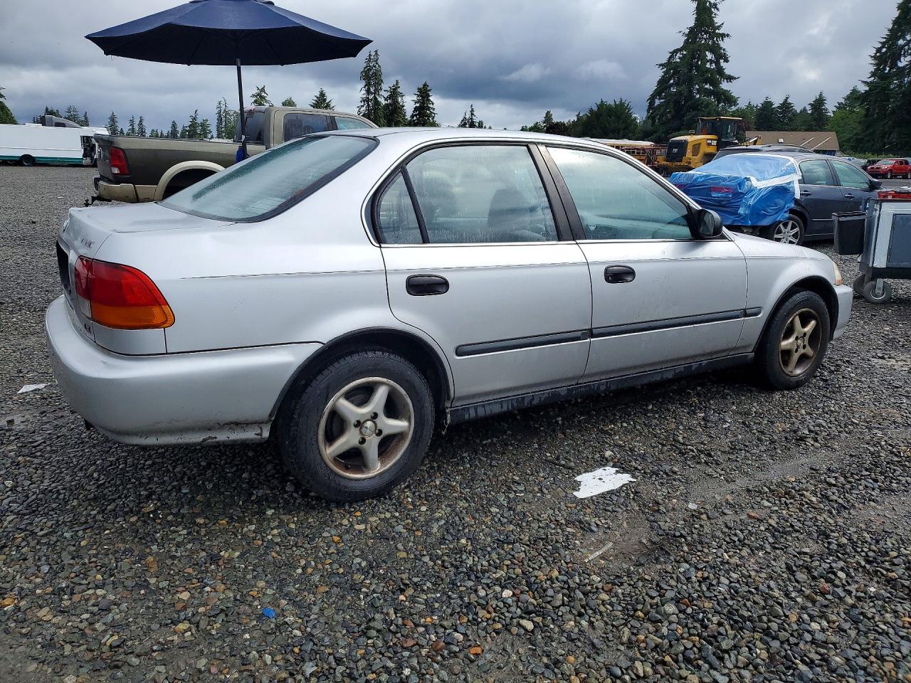 1998 Honda Civic Lx Серебряный vin: 2HGEJ6673WH537980