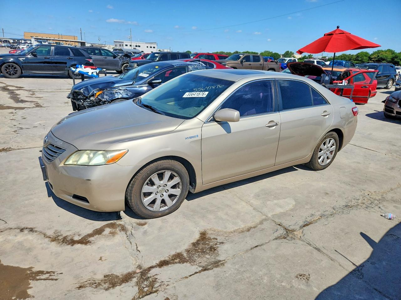 2007 Toyota Camry Hybrid Beige vin: 4T1BB46K27U001250