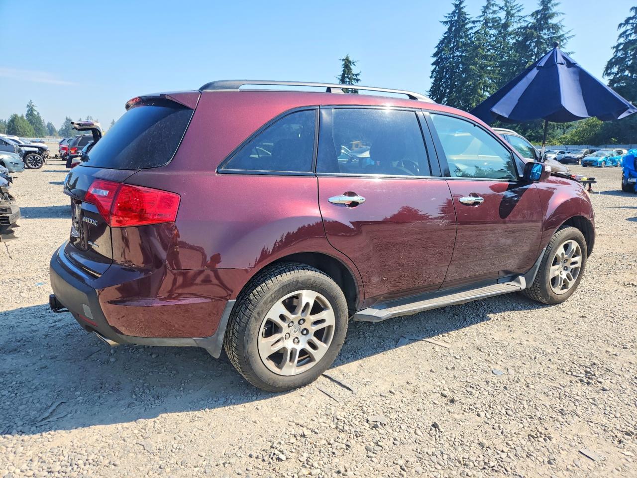 2008 Acura Mdx Technology Burgundy vin: 2HNYD28618H545251