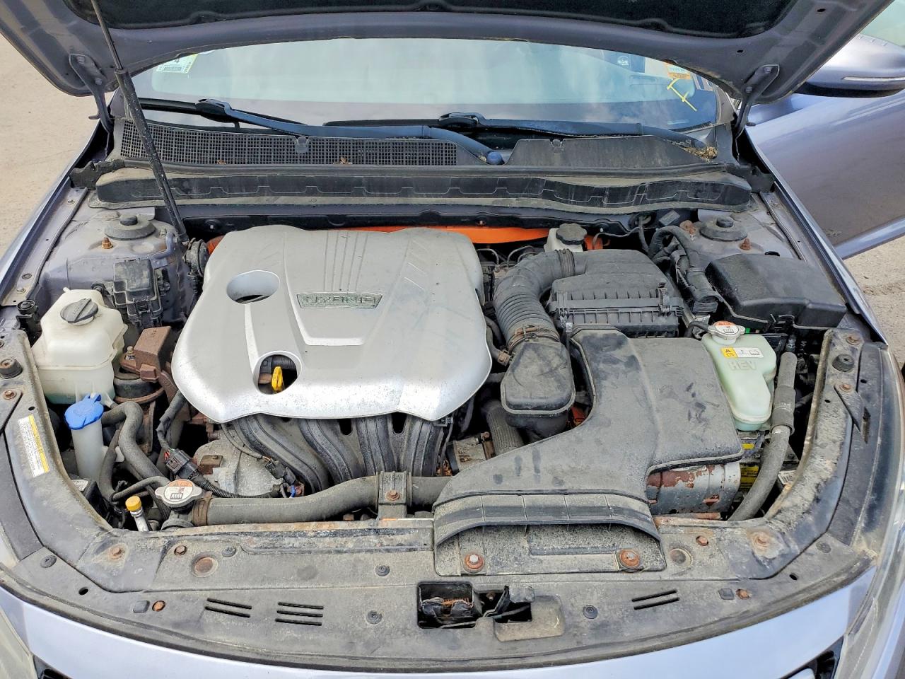 2012 Kia Optima Hybrid Синий vin: KNAGM4ADXC5011507