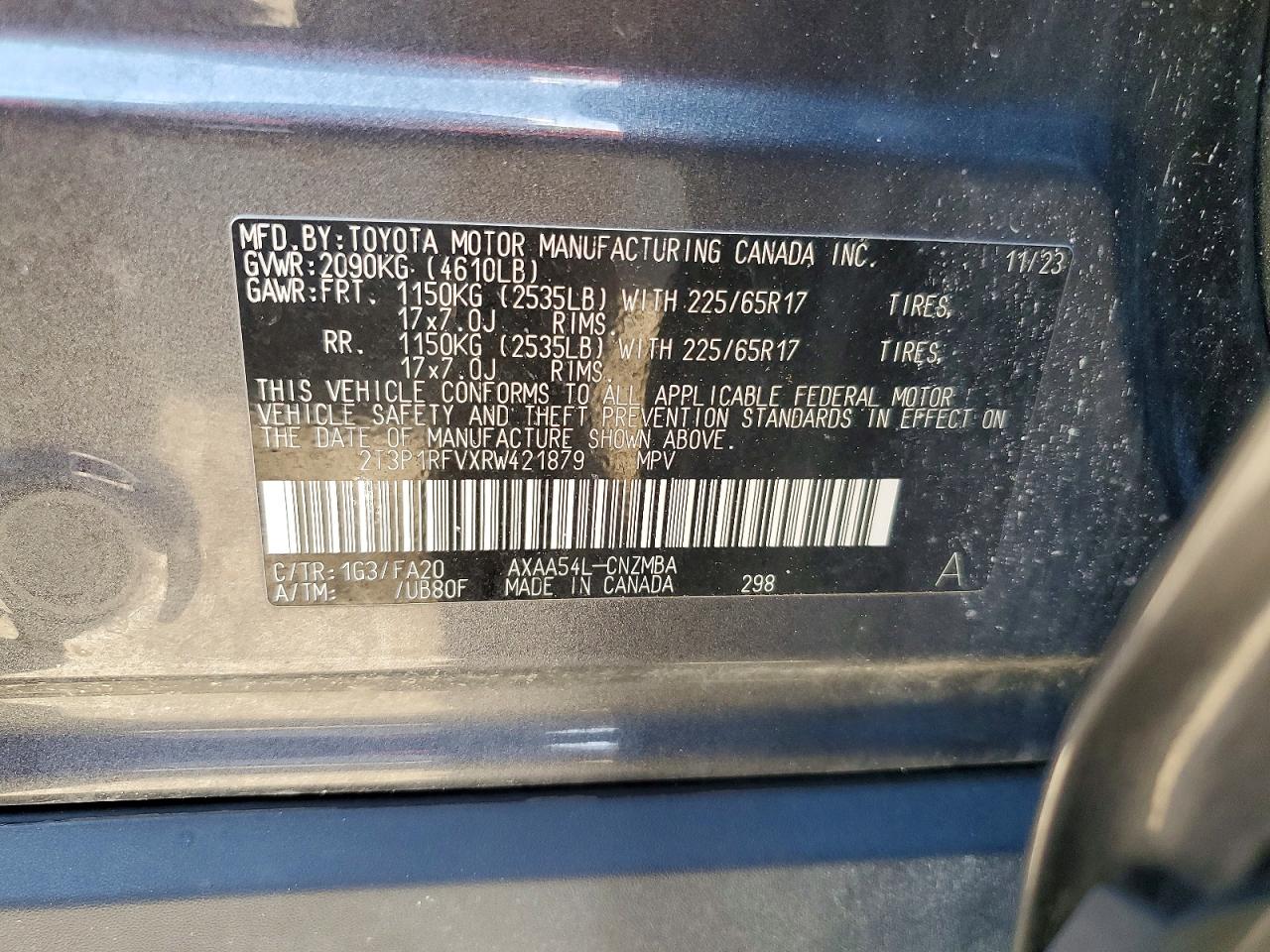 2024 Toyota Rav4 Xle Charcoal vin: 2T3P1RFVXRW421879