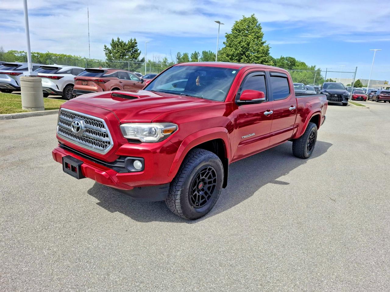 2017 Toyota Tacoma Sr5 V6 Red vin: 5TFDZ5BNXHX023656