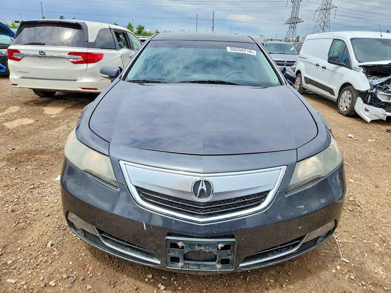 2014 Acura Tl Tech Черный vin: 19UUA9F51EA000615