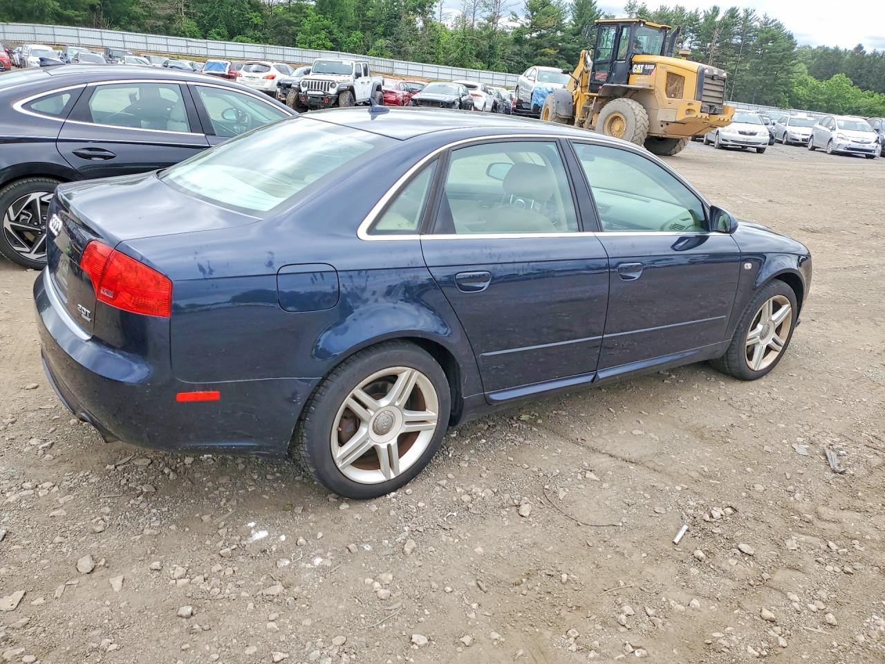 2008 Audi A4 2.0t Quattro Blue vin: WAUDF78E28A004465