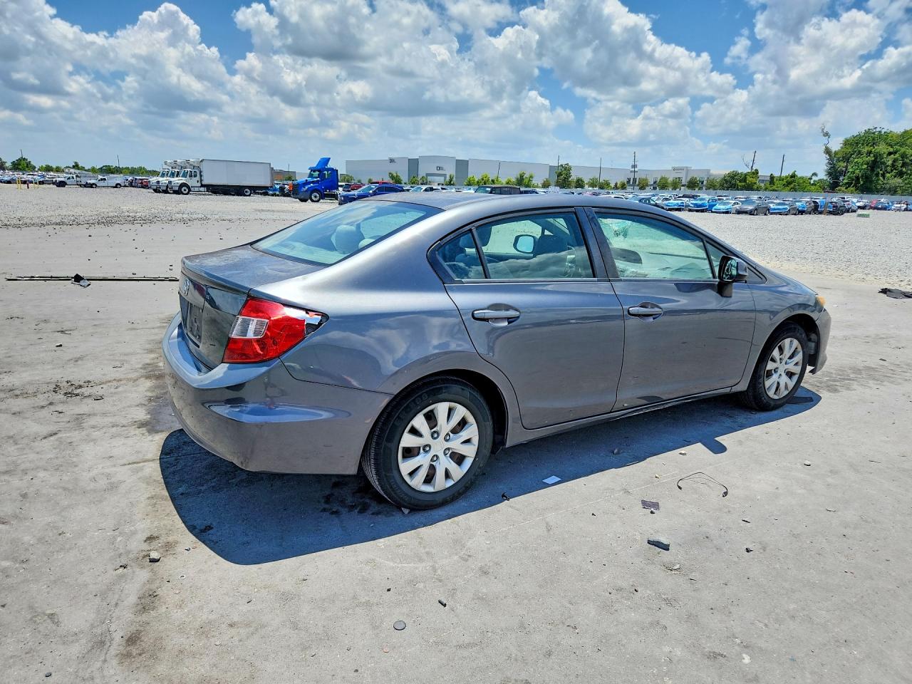 2012 Honda Civic Lx Серебряный vin: 19XFB2F5XCE314432