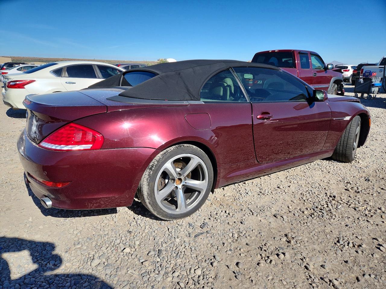 2008 Bmw 650 I Burgundy vin: WBAEB53548CX61142