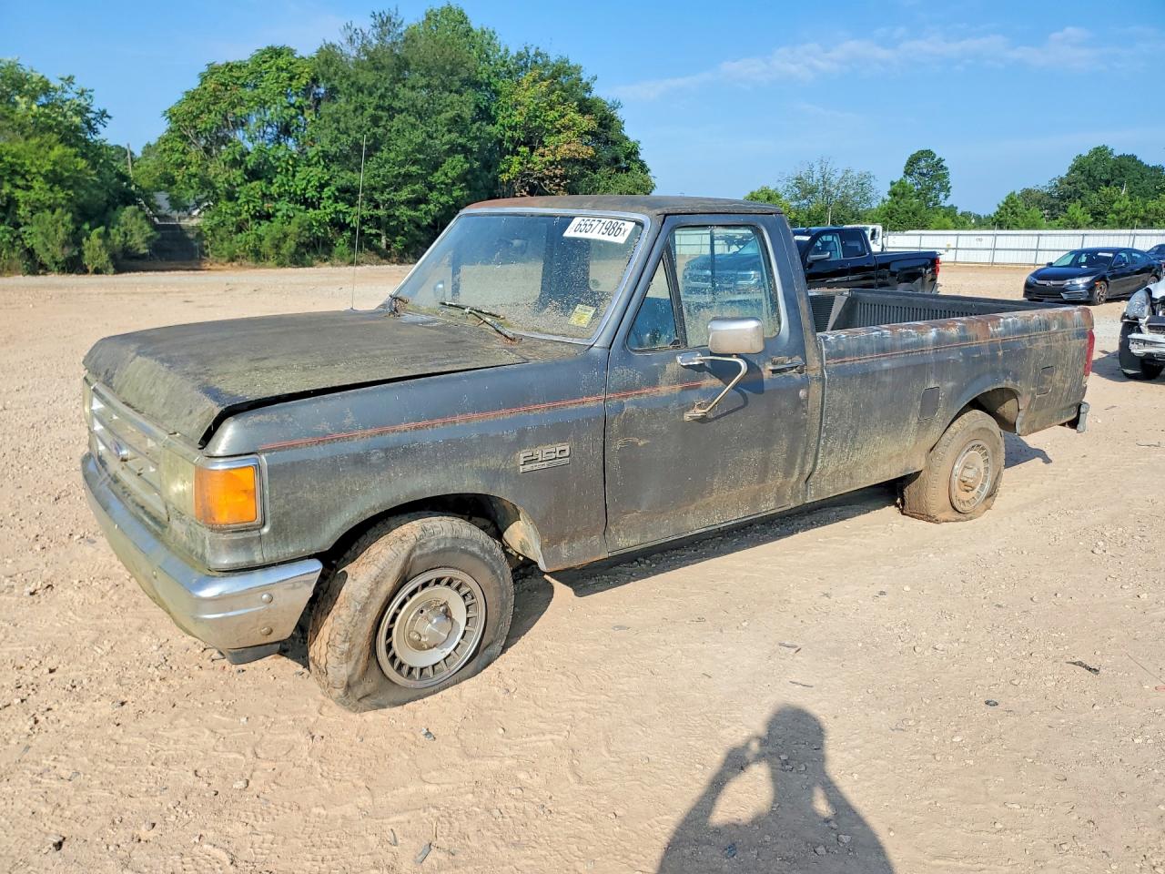 1988 Ford F150 Gray vin: 1FTDF15Y2JNB04868