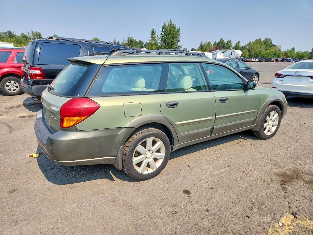 2007 Subaru Outback Outback 2.5i Green vin: 4S4BP61C776325635