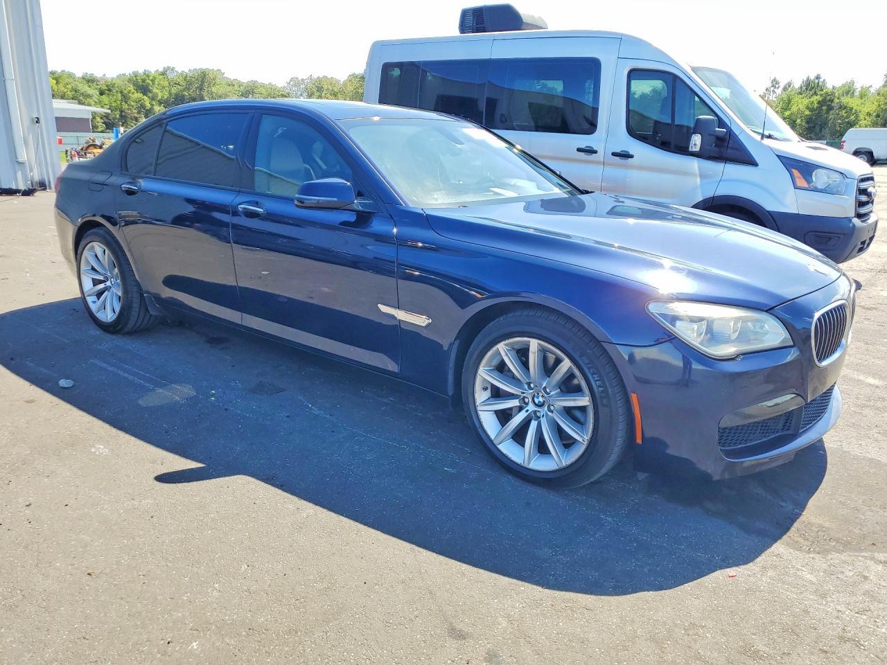 2014 Bmw 750 Lxi Blue vin: WBAYF8C59ED141850