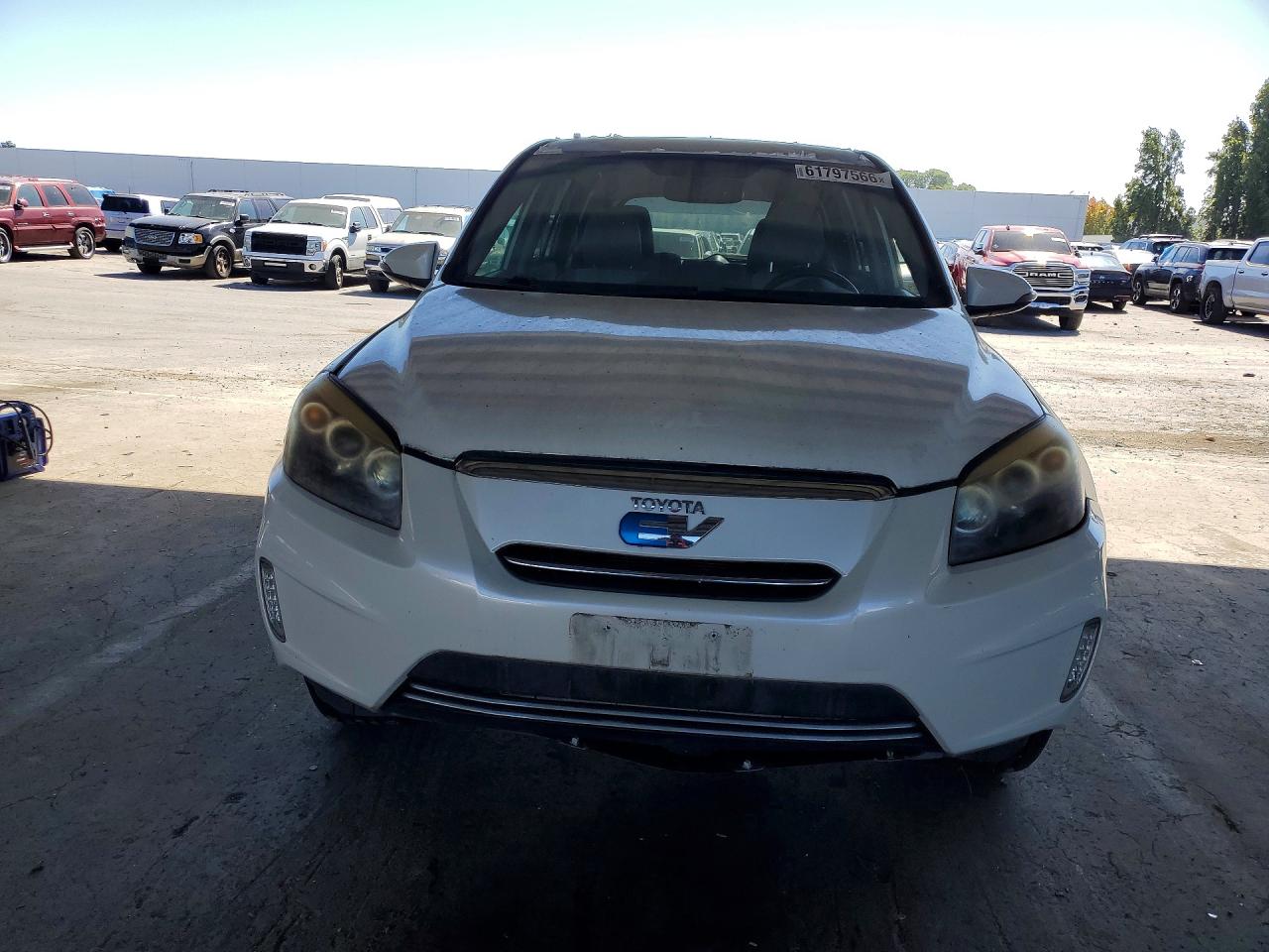 2013 Toyota Rav4 Ev Base White vin: 2T3YL4DV5DW002173
