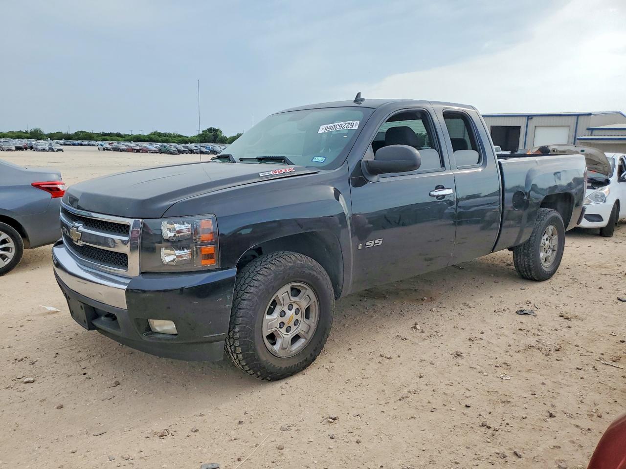 2008 Chevrolet Silverado K1500 Black vin: 2GCEK19J281244959