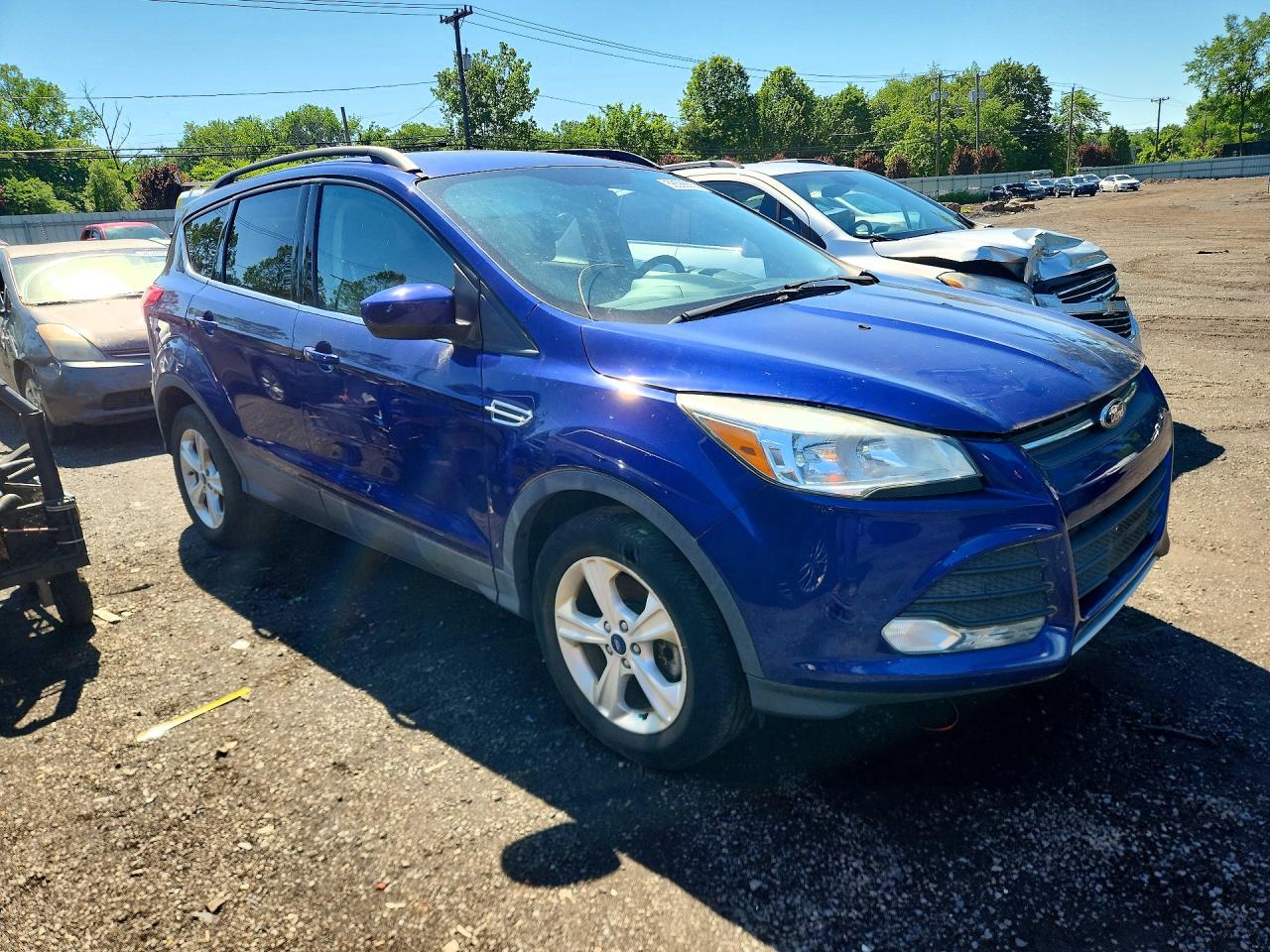 2014 Ford Escape Se Blue vin: 1FMCU9G97EUD98054