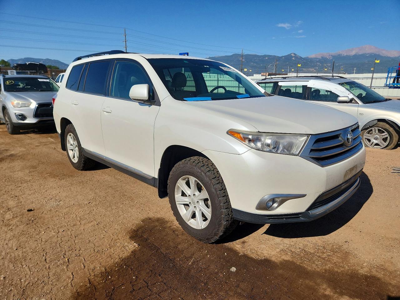 2013 Toyota Highlander Se White vin: 5TDBK3EH1DS220463