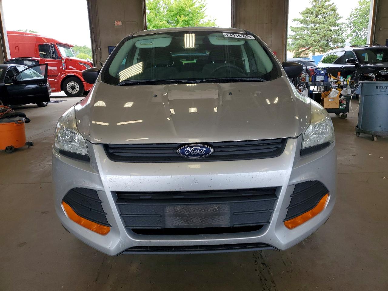 2014 Ford Escape S Silver vin: 1FMCU0F78EUD65866