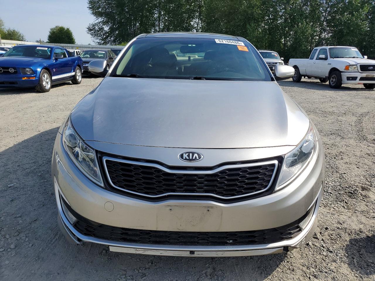 2012 Kia Optima Hybrid Silver vin: KNAGM4AD8C5030718