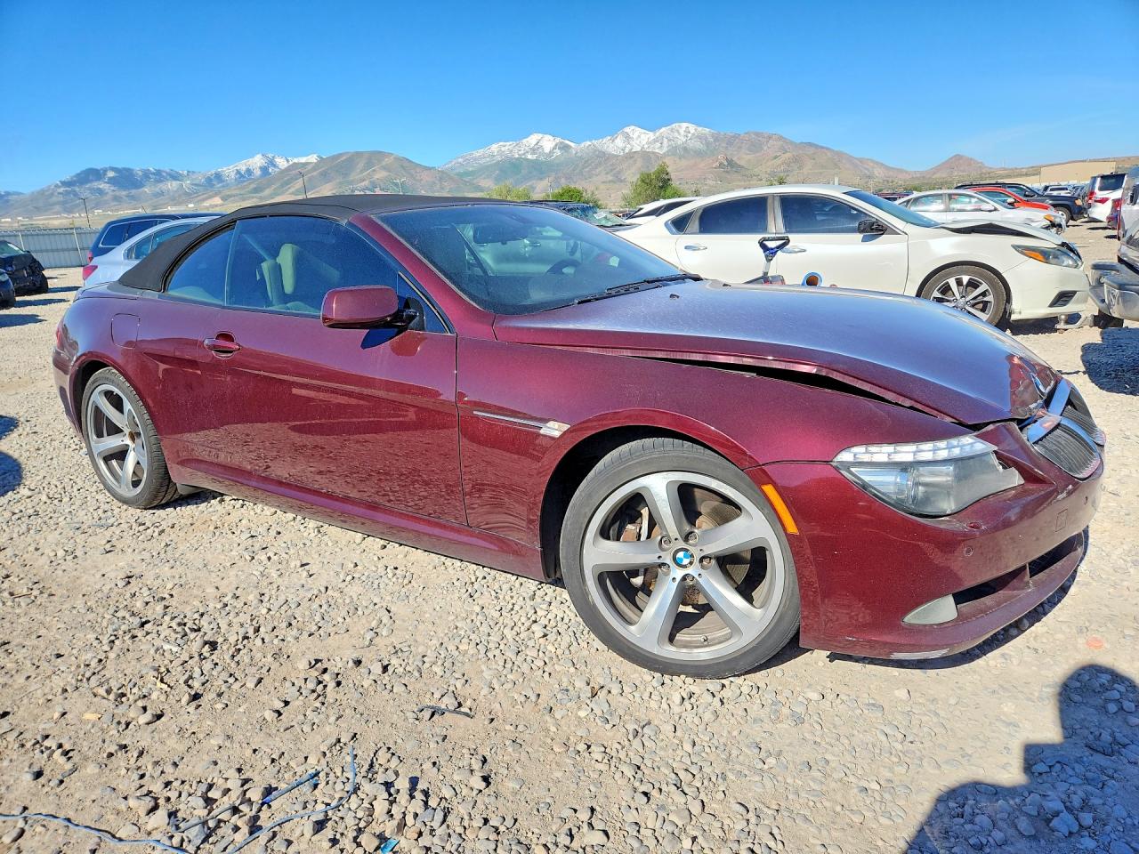 2008 Bmw 650 I Burgundy vin: WBAEB53548CX61142