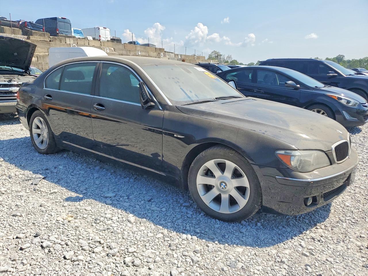 2008 Bmw 750 Li Black vin: WBAHN83528DT87565