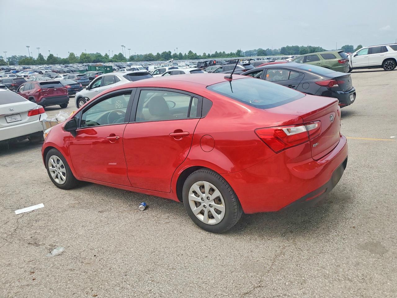 2012 Kia Rio Lx Красный vin: KNADM4A3XC6056127