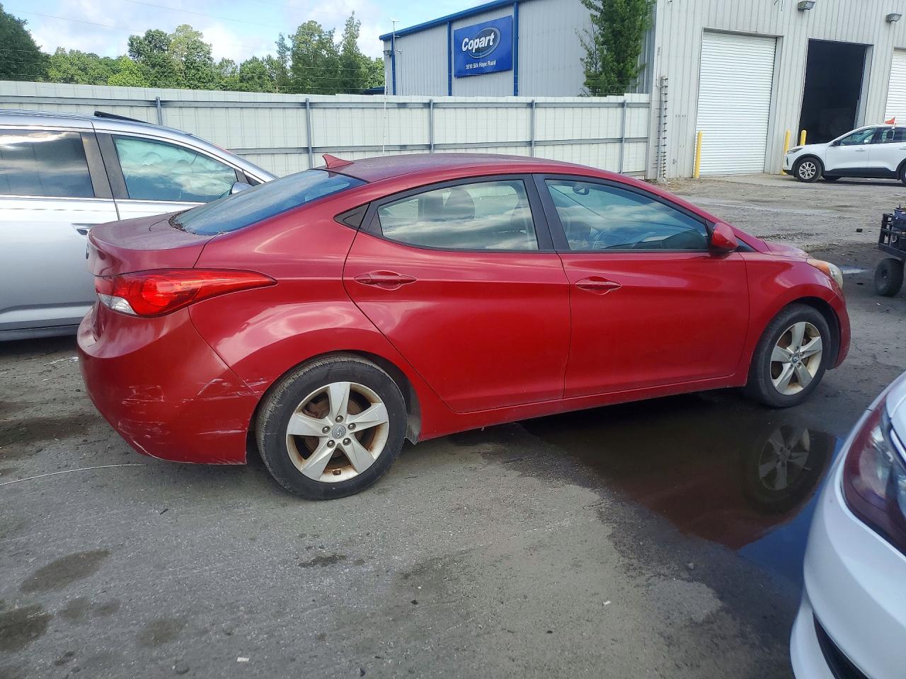 2013 Hyundai Elantra Gls Red vin: KMHDH4AE6DU936243