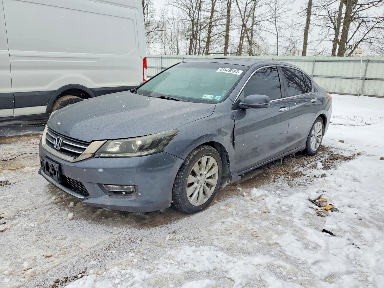 2013 Honda Accord Ex Gray vin: 1HGCR2F77DA027443